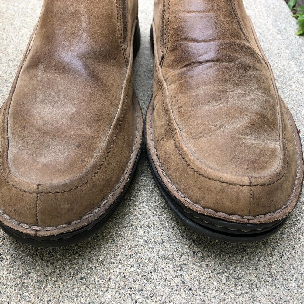 THAD STUART Somerset Slip On Shoes Men's 44 Loafers Brown GD917 Comfort Leather  - Picture 3 of 8